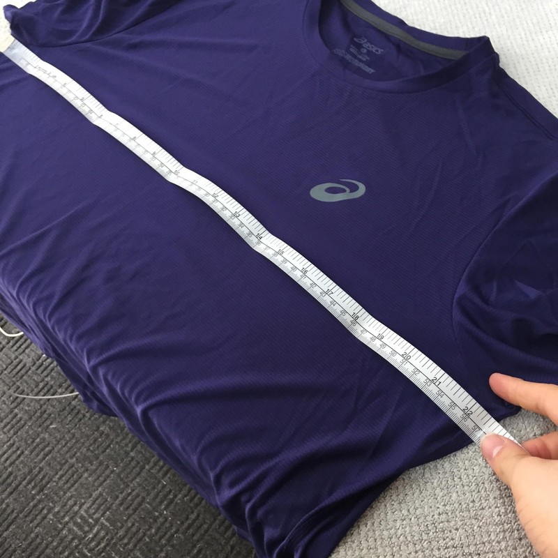 Asics T-Shirt Mens Size L Purple MotionDry Lightweight Running Gym 138077 gallery