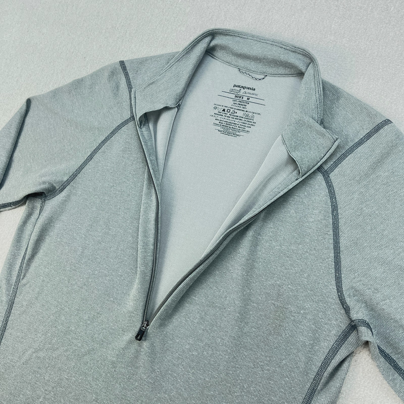 Patagonia Capilene 2 Half-Zip Pullover Baselayer Men M Gray Lightweight Polartec gallery