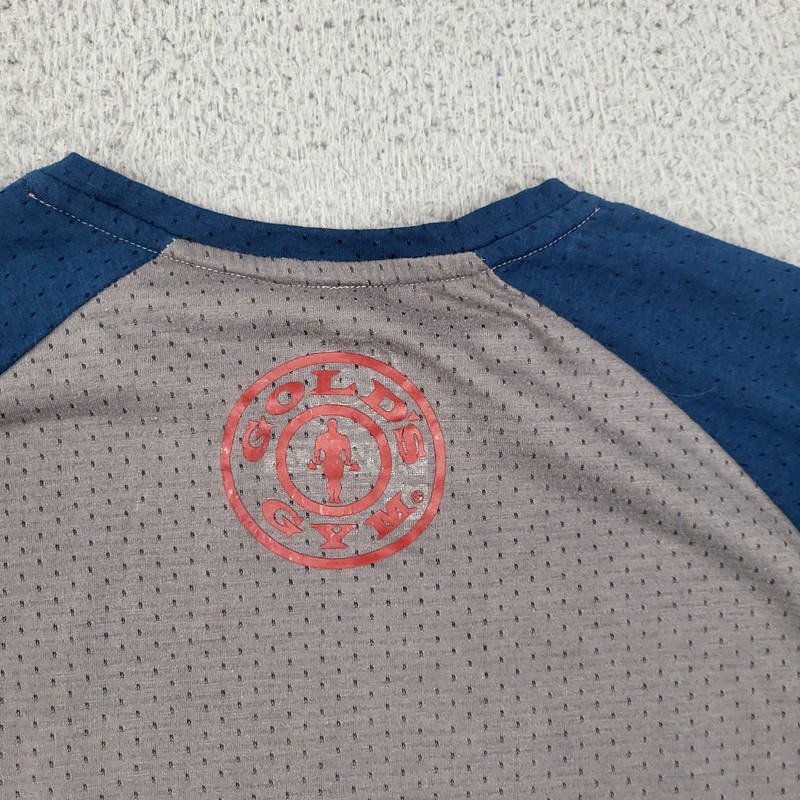 Gold's Gym Shirt Mens Medium Gray Performance 1965 Graphic gallery