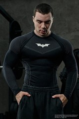 YOUNGLA (SOLD OUT) – 8004 – BATMAN COMPRESSION LONGSLEEVES – BLACK – MEDIUM