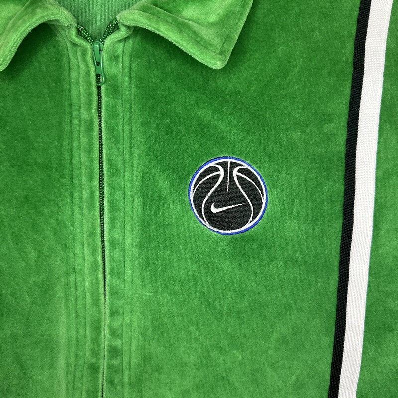 Vintage 90s Nike Basketball Shooting Shirt Jacket Jersey Size M Green gallery
