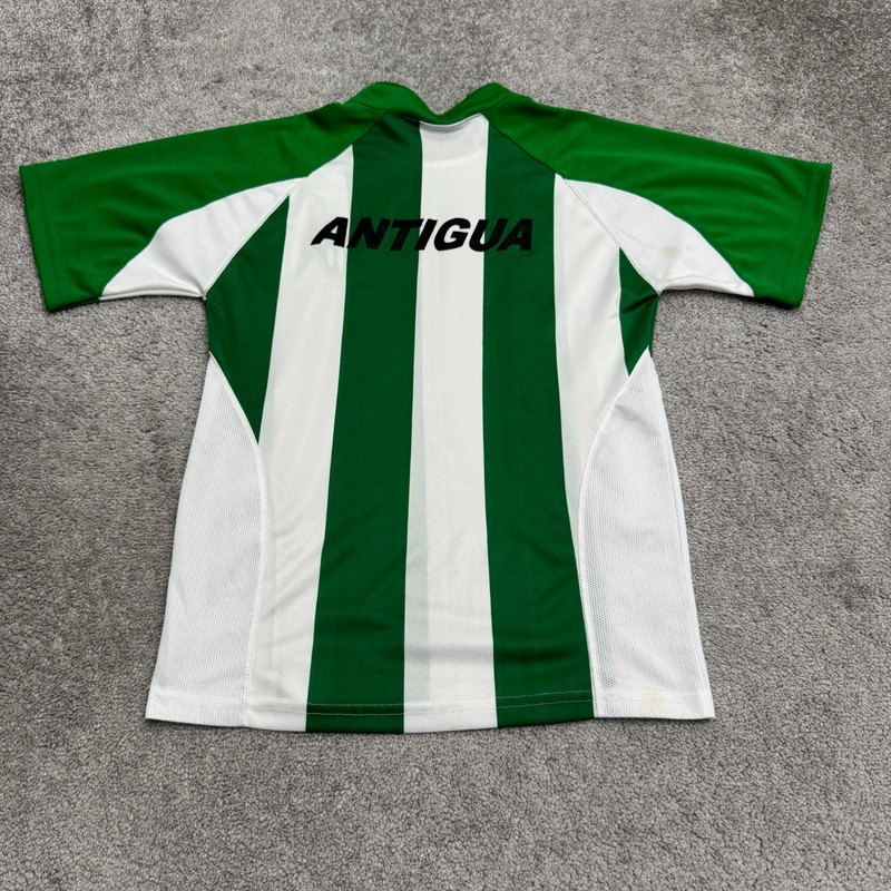 Teamwork Athletic Antigua GFC Soccer Jersey Men Small Green White Striped Sports gallery