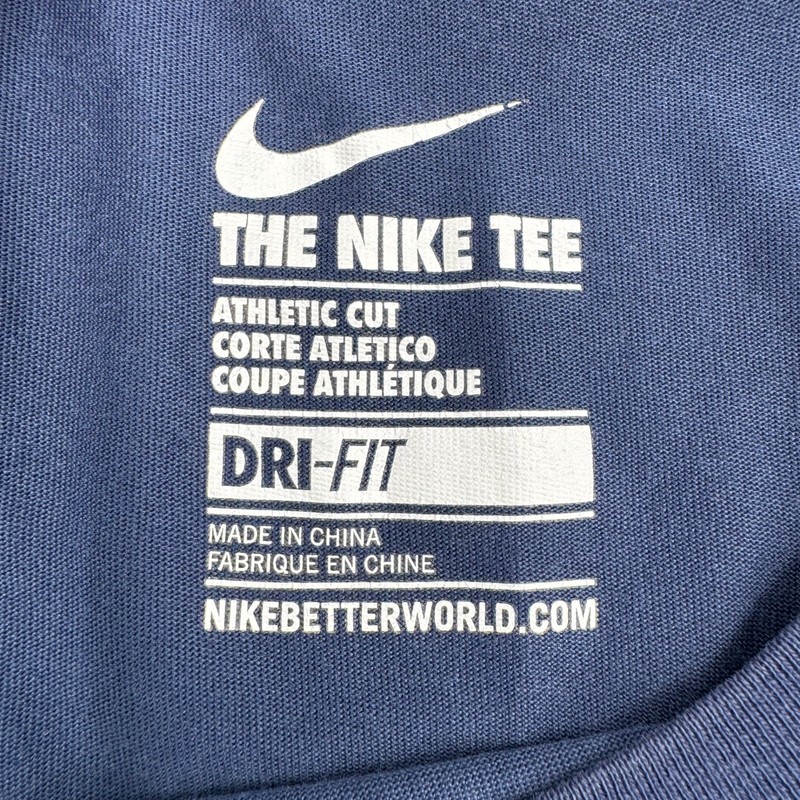Nike Kobe Bryant T-Shirt Mens XL Blue Red Stripe Sheath Logo Dri-FIT 779213-410 gallery