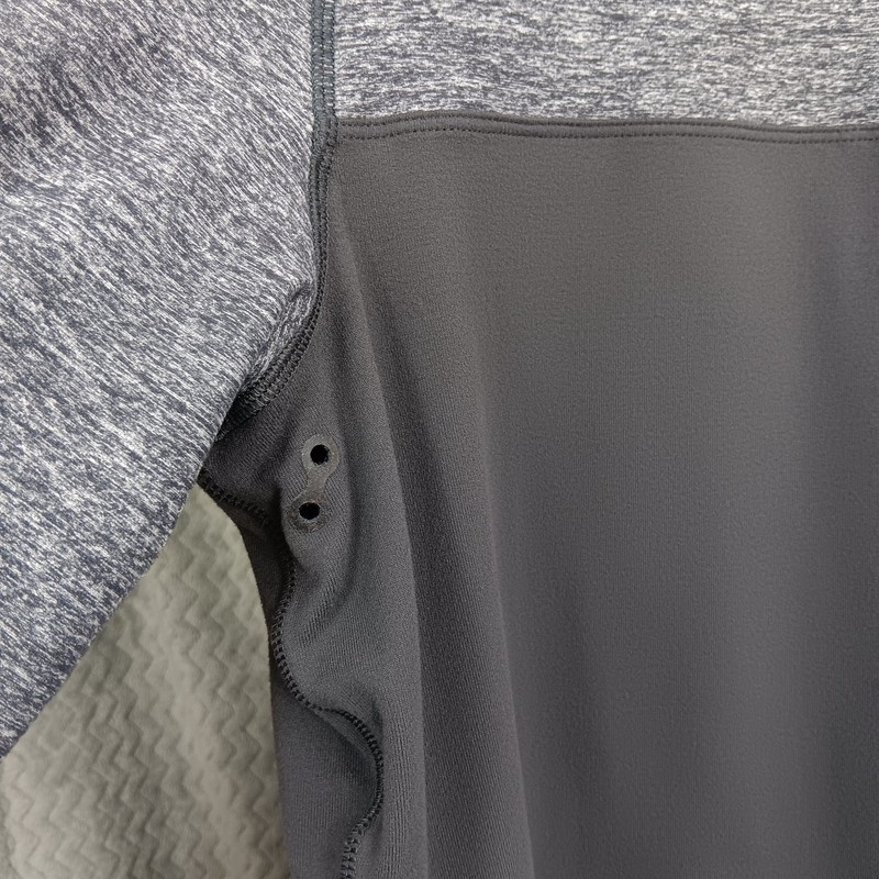 Lululemon Sprint Zip Heathered Soot Jacket Mens 1/4 Zip Performance Gray Workout gallery