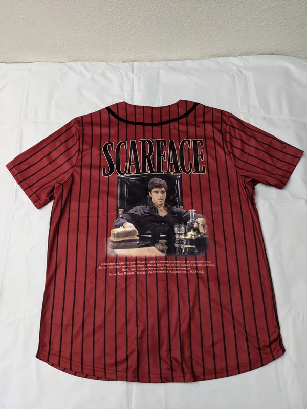 Scarface Button Up Baseball Jersey - Men's L gallery