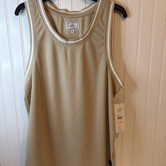 Modern Culture Men’s Beige Sleeveless Athletic Tank Top Medium