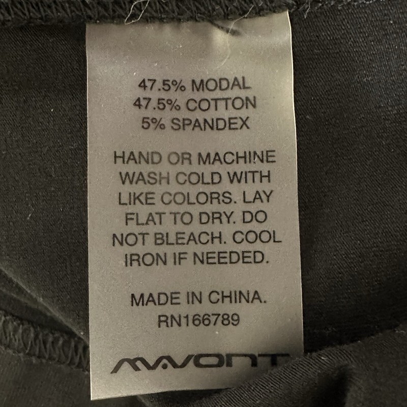 Mavont Men's Large Drop-Cut Tee Short Sleeve Athletic T Shirt Black Modal Blend gallery