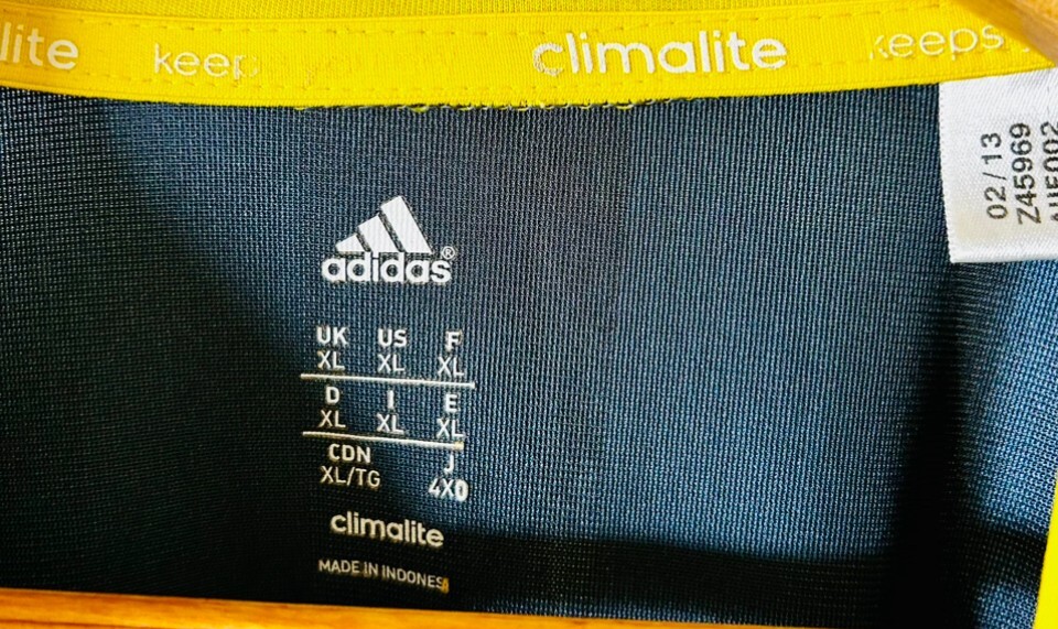 ADIDAS CLIMALITE - Soccer Jersey - Basketball Football Rugby Baseball - Gray XL gallery