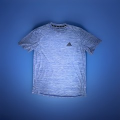 adidas AEROREADY Primegreen Blue Heather Men’s Short Sleeve Crew Neck Tee L