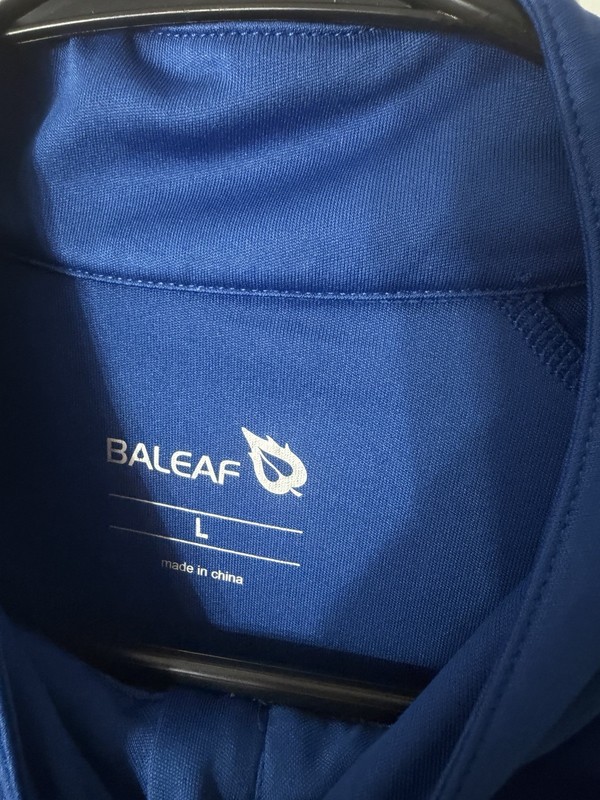 Baleaf Blue Quarter Zip Athletic Pullover Men’s Large Long Sleeve Performance gallery