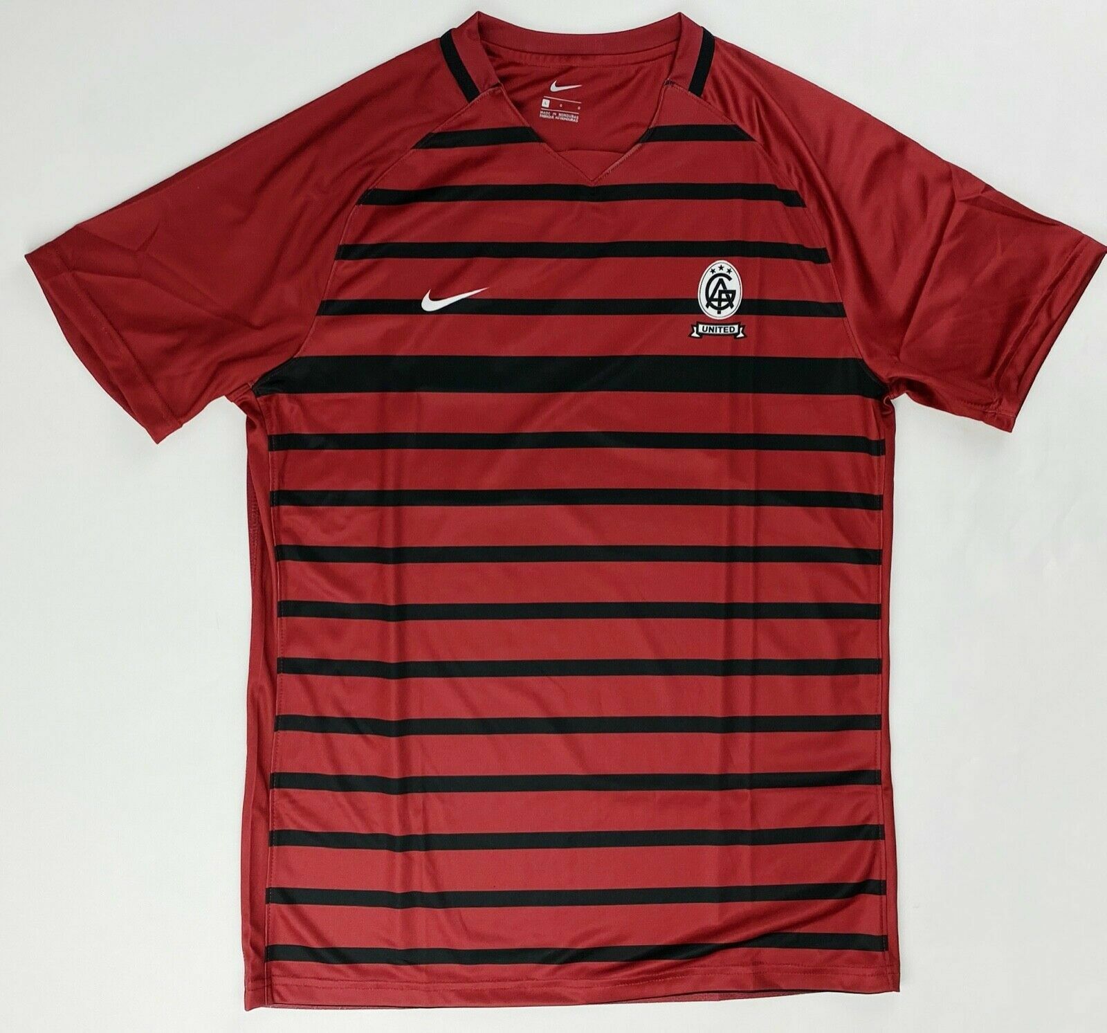 Nike Dry US Short Sleeve Challenger 20 Jersey Men's L Maroon Red Black AC CD6117 gallery