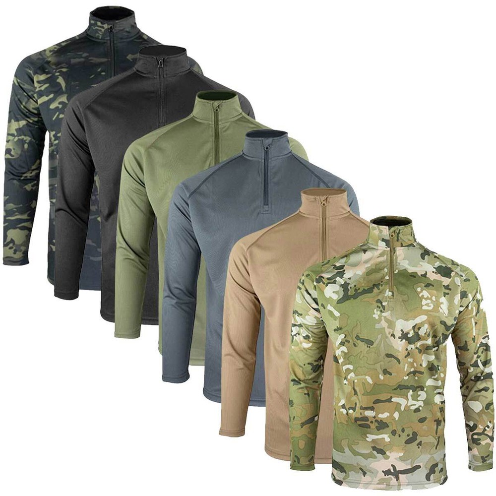 Viper Mens Base Layer Long Sleeve Top Breathable Wicking Training Under Shirt