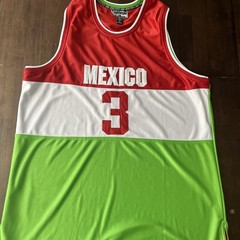 Men’s Vintage Steve & Barrys Mexico #3 Embroidered Basketball Jersey Size 2XL
