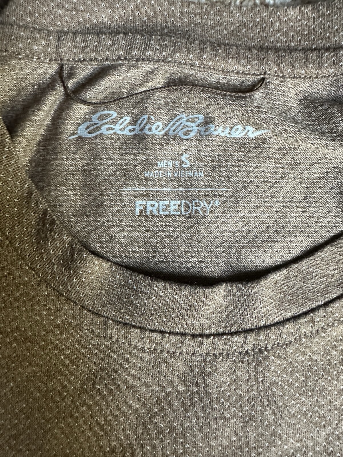 Eddie Bauer Mens S Small Brown Performance Short Sleeve Shirt Freedry Motion gallery