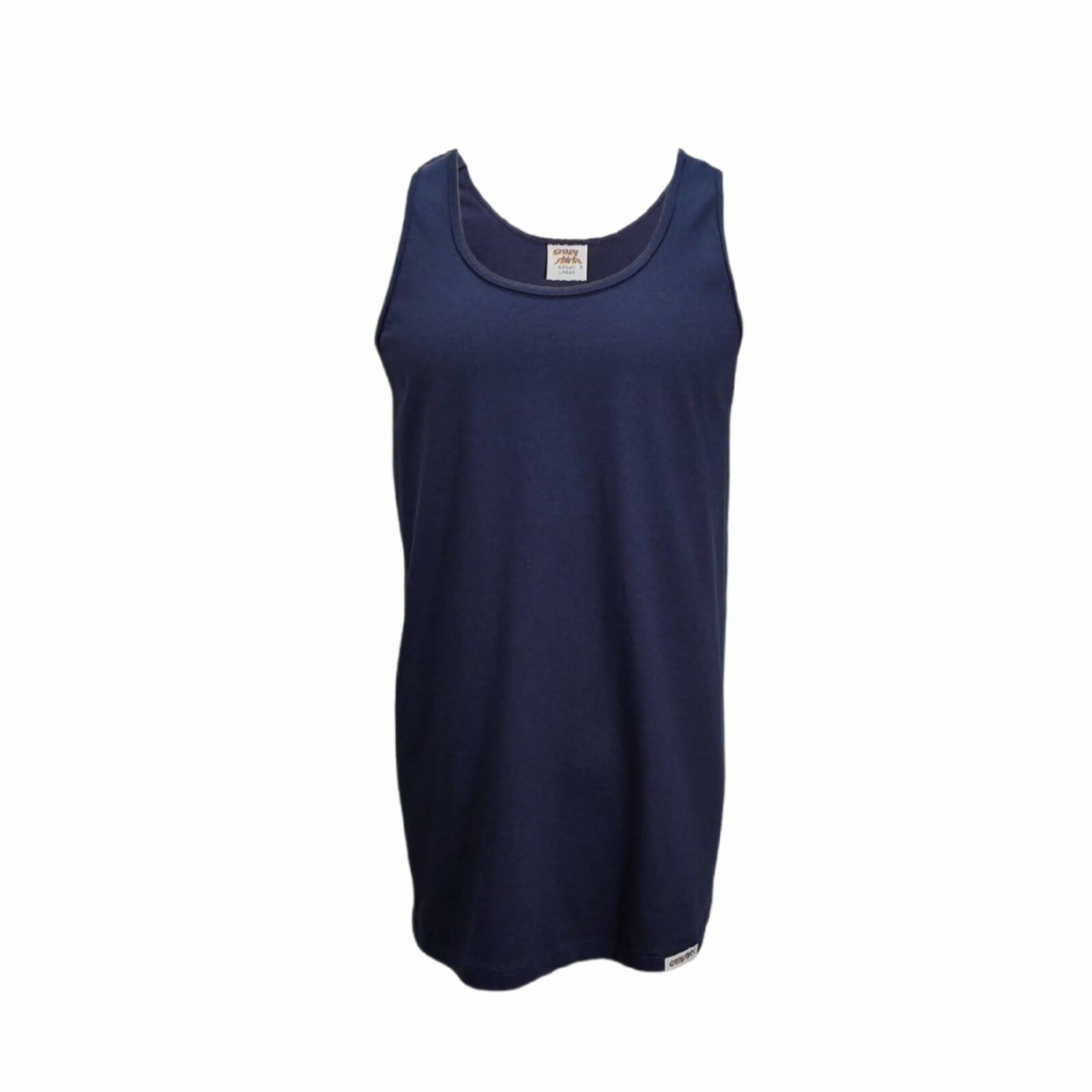 Mens Athletic CRAZY SHIRT Premium Tank Tops Gym Casual Small-XL USA Cotton VTG gallery
