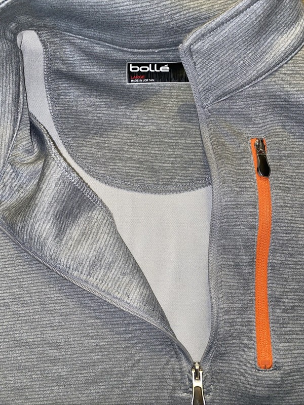 Bolle Quarter Zip Pullover Mens Large Gray Athletic Top 0118 gallery