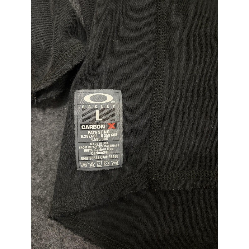 Oakley CarbonX Shirt Mens L Black Long Sleeve Base Layer Thermal Crew Neck gallery