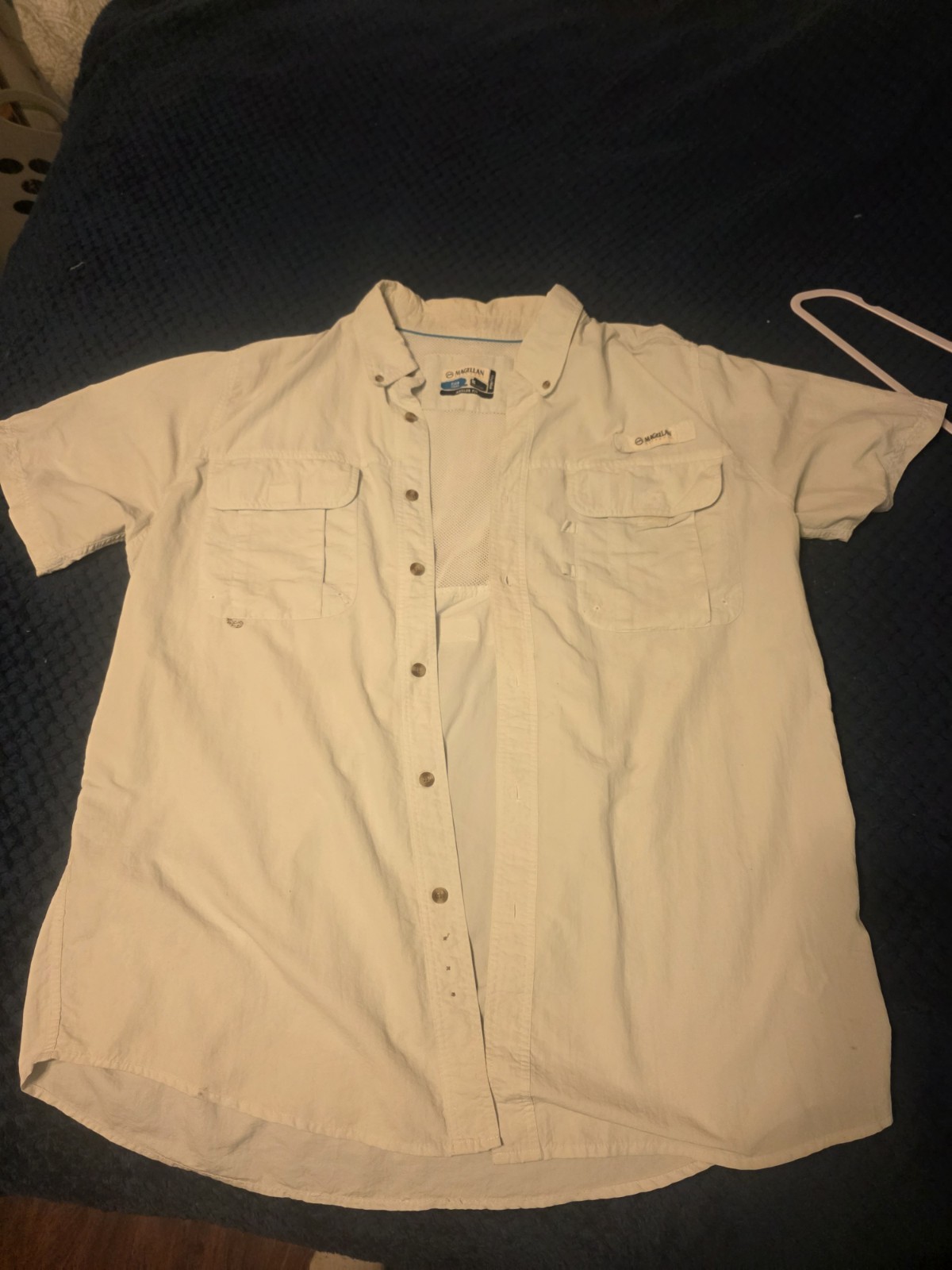 Men's Extra Large Button-Down Short Sleeve Shirt- Magellan Outdoors Angler Fit gallery