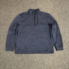 Callaway Golf 1/4 Zip Jacket Pullover Blue Opti Dri Long Sleeve