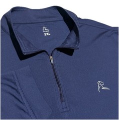 RHOBACK Performance 1/4 Zip Pullover Mens XXXL 3XL Blue Golf Long Sleeve READ
