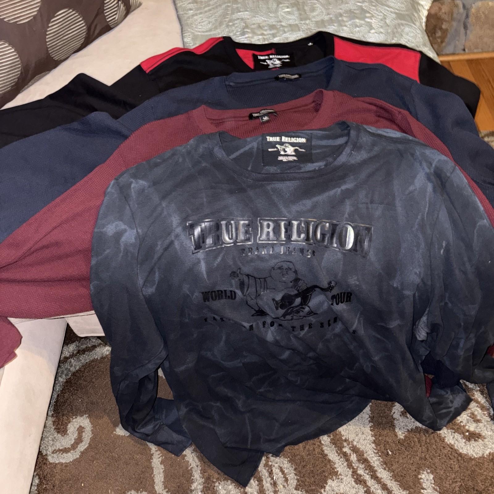 Lot of True Religion Blazing World Tour Logo Long Sleeve Sz XXXL gallery
