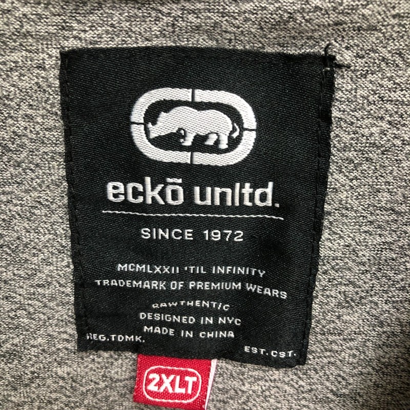 Ecko Unltd Shirt 2XLT Adult Tall Gray Graphic Logo Short Sleeve Casual Tee Mens gallery