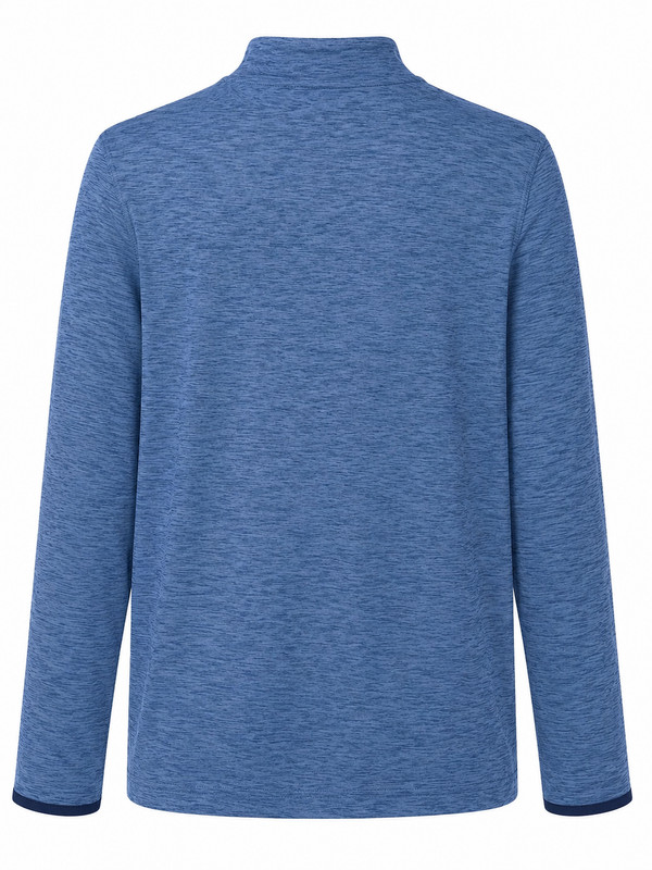 GapFit All Day Men's Quarter Zip T-shirt in Cornflower Blue size XS gallery