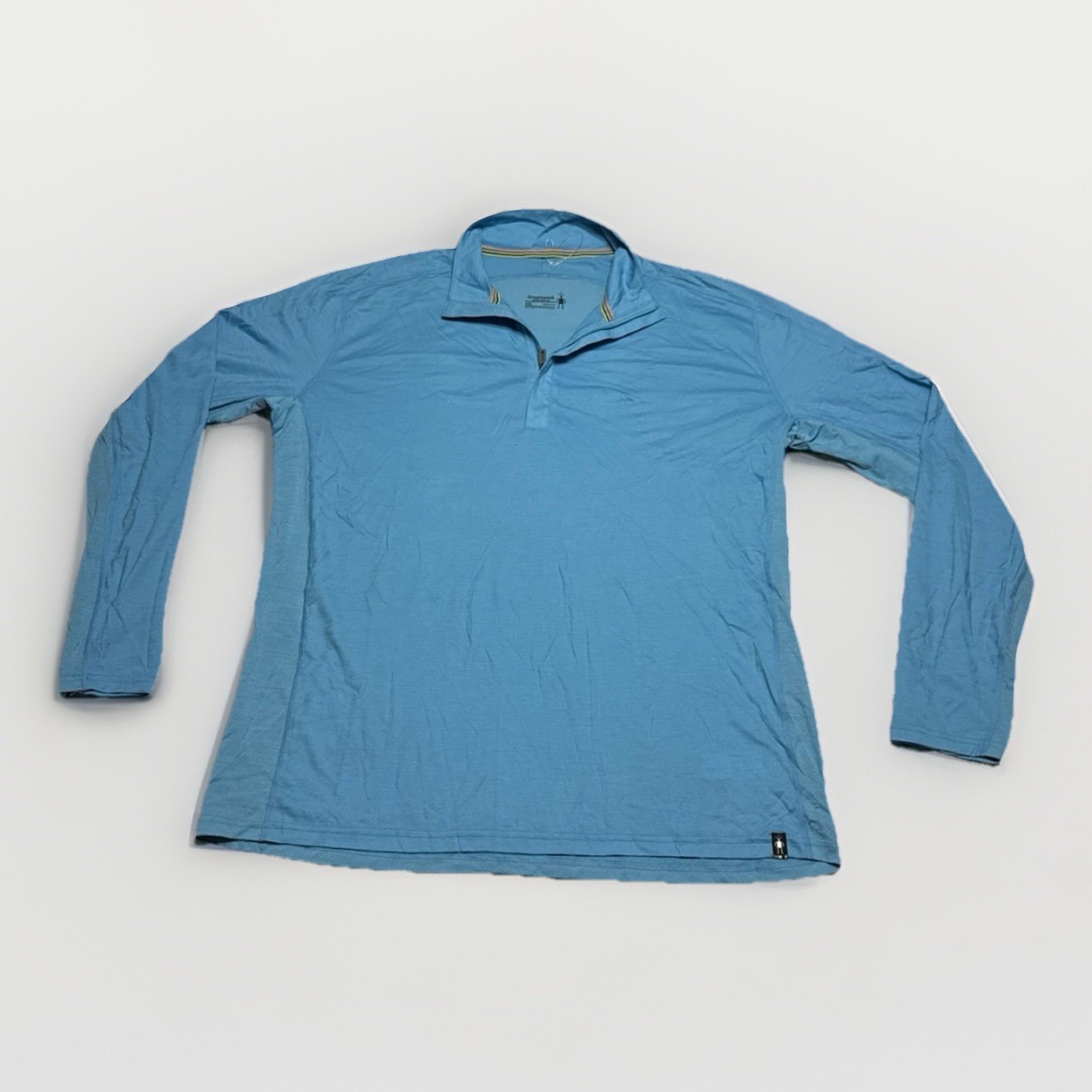 Smartwool Pullover Men’s 2XL Blue Merino Sport 150 Quarter Zip Long Sleeve gallery