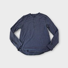 Gray Purple Striped Lululemon Long Sleeve Casual Shirt Men’s L Large