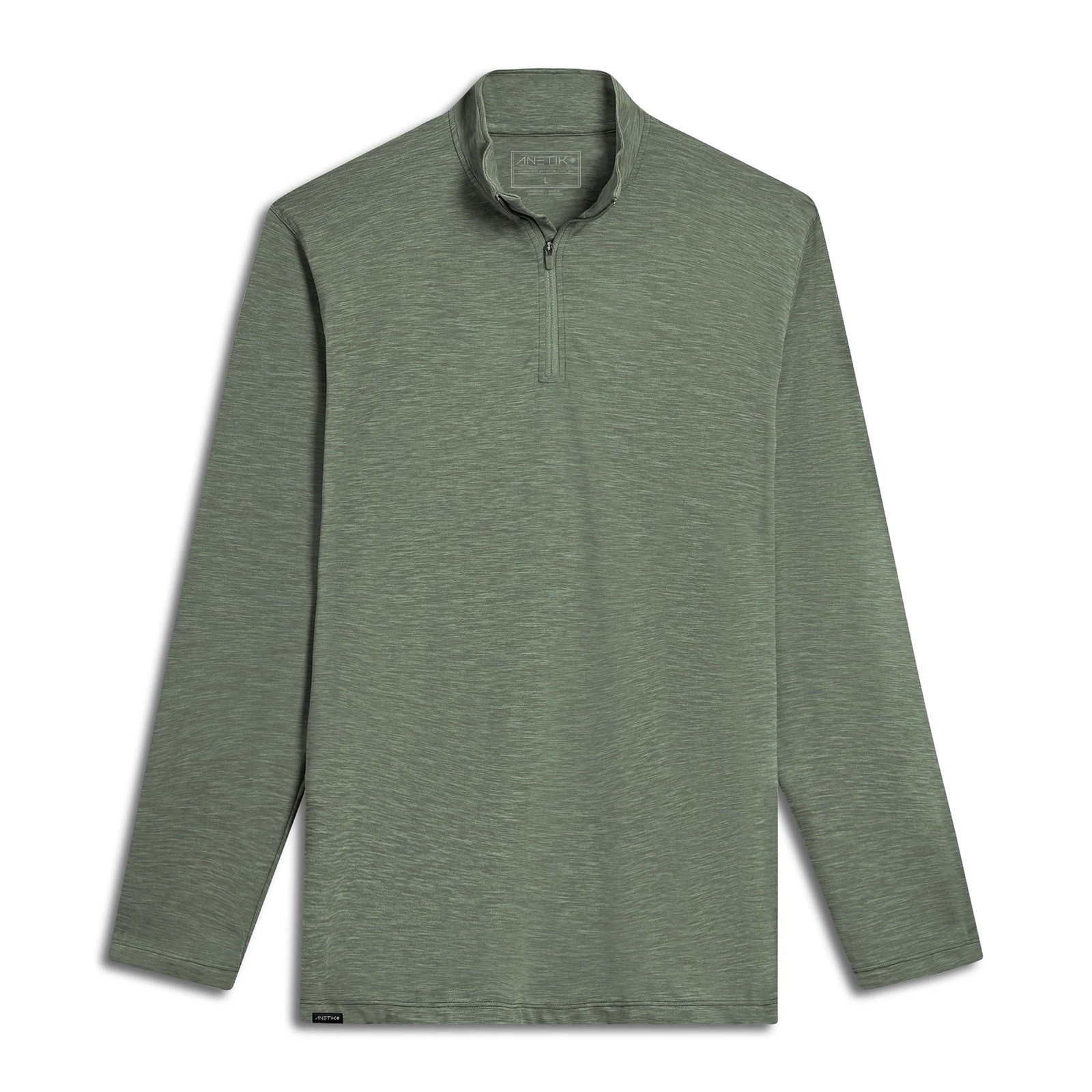 NWT Anetik Men’s Low Pro Tech L/S Quarter Zip Heather Green Sz XL gallery