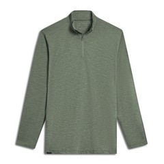 NWT Anetik Men’s Low Pro Tech L/S Quarter Zip Heather Green Sz XL