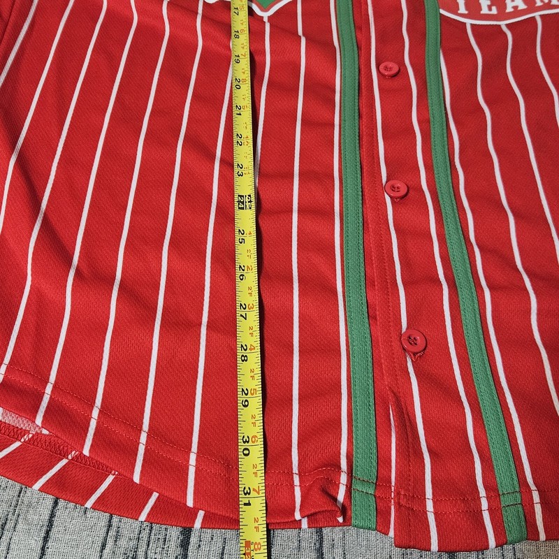 Spencers Baseball Jersey Medium Holiday Drinking Team Christmas Mens Xmas Crawl gallery