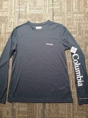 Columbia Omni-Shade Shirt Men’s Medium Navy/White Logo Fishing Performance