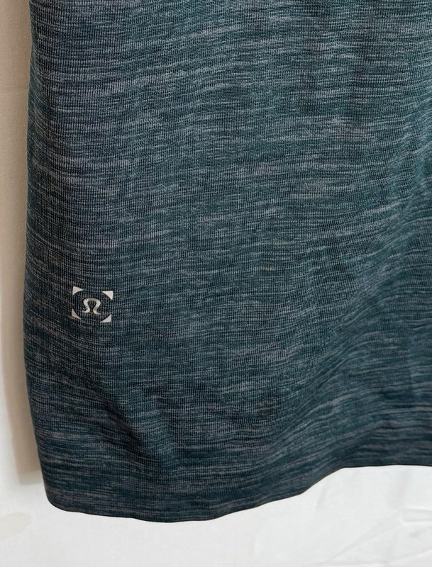 Lululemon Metal Vent Tech Men's XL Blue Green Heather Short Sleeve T-Shirt Tee gallery