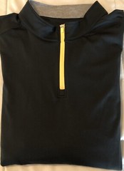 NWT CHUBBIES BLACK OBSIDIAN MOVEMENTUM 1/4 ZIP PULLOVER MEN’S SIZE XL