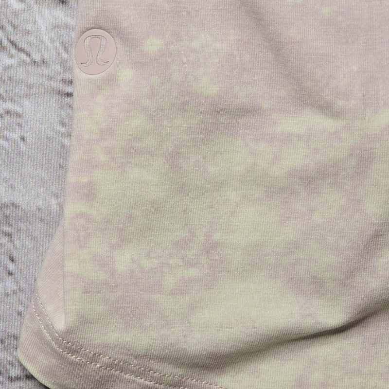 Lululemon Mens 5 Year Basic Tee Cloudy Wash Misty Pink Cream Tshirt Size Unknown gallery