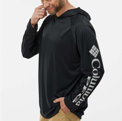 NWT! Mens Columbia PFG Terminal Tackle Hooded Long Sleeve, Quick Dry UPF 50