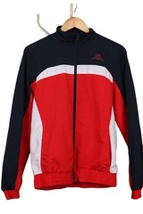 Kappa Track Jacket Red Navy White Full Zip Mens M Sportswear