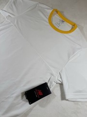 New Balance Mens Tournament Top Performance White Athletic Shirt Size Medium