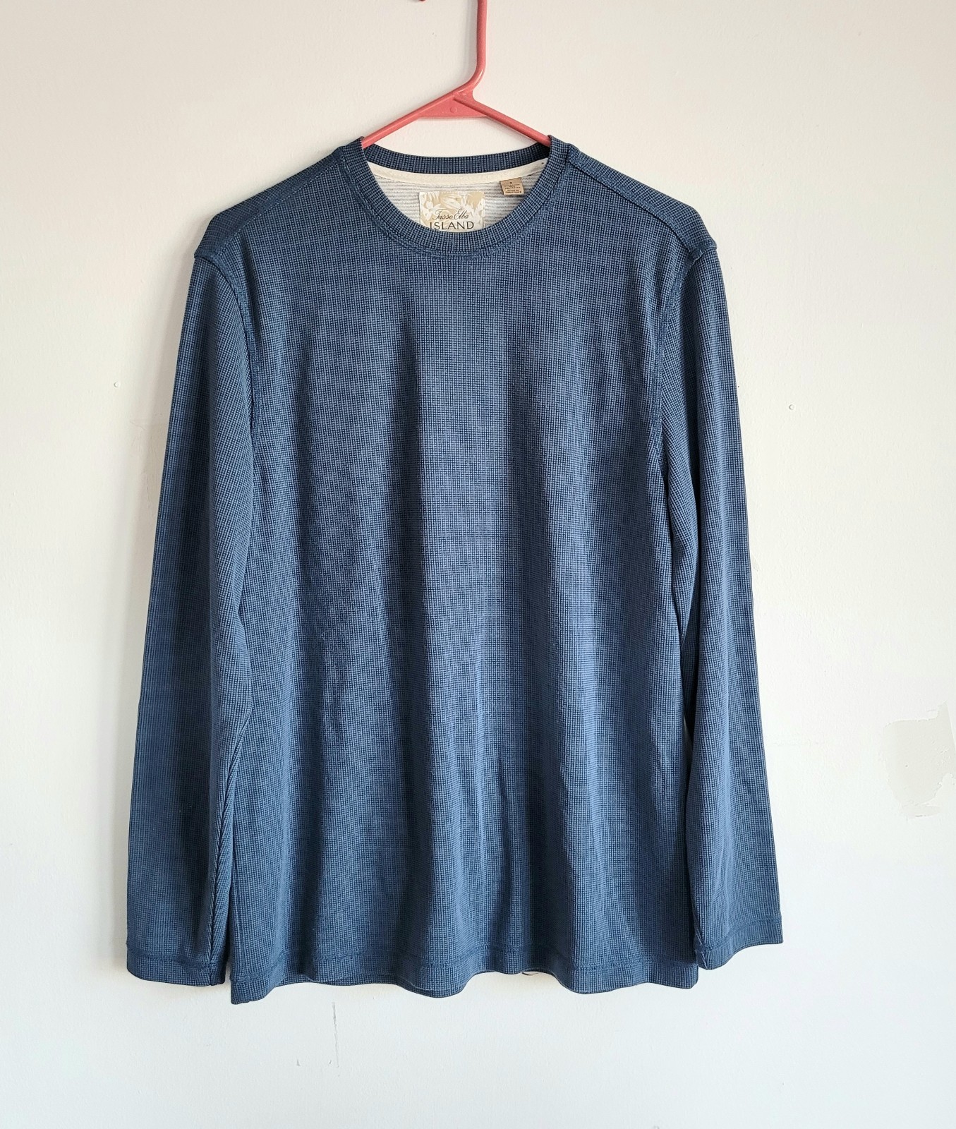 Tasso Elba Island Sunprotect Men's Small Blue Long Sleeve Shirt gallery