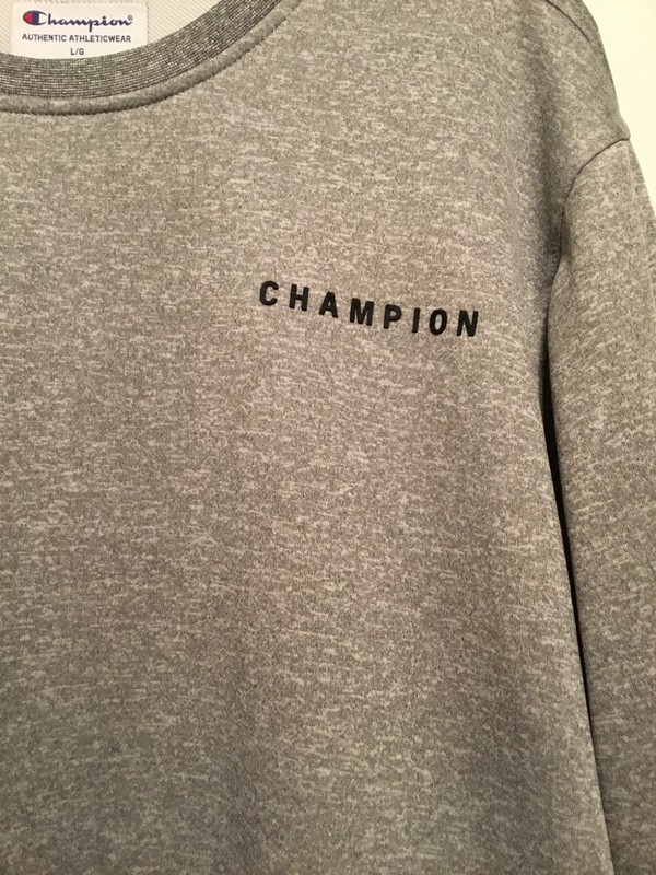 Men’s CHAMPION Oxford Grey Athleticwear Lightweight Sweatshirt - SZ LG - NWT gallery