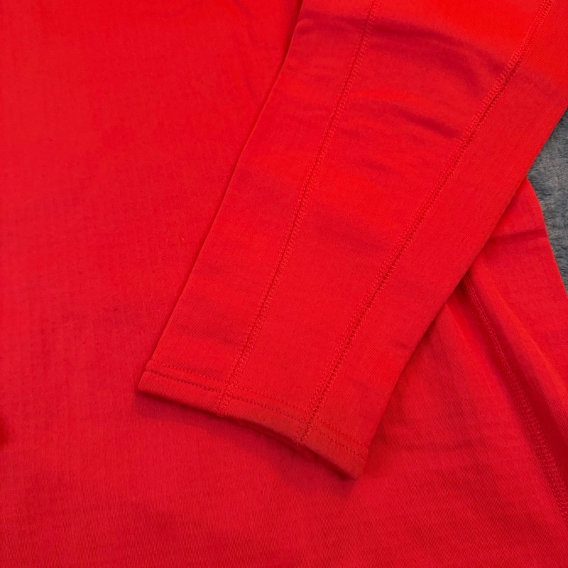 Duluth Trading Co Pullover Mens Large Red Quarter Zip Thumbholes Stretch Outdoor gallery