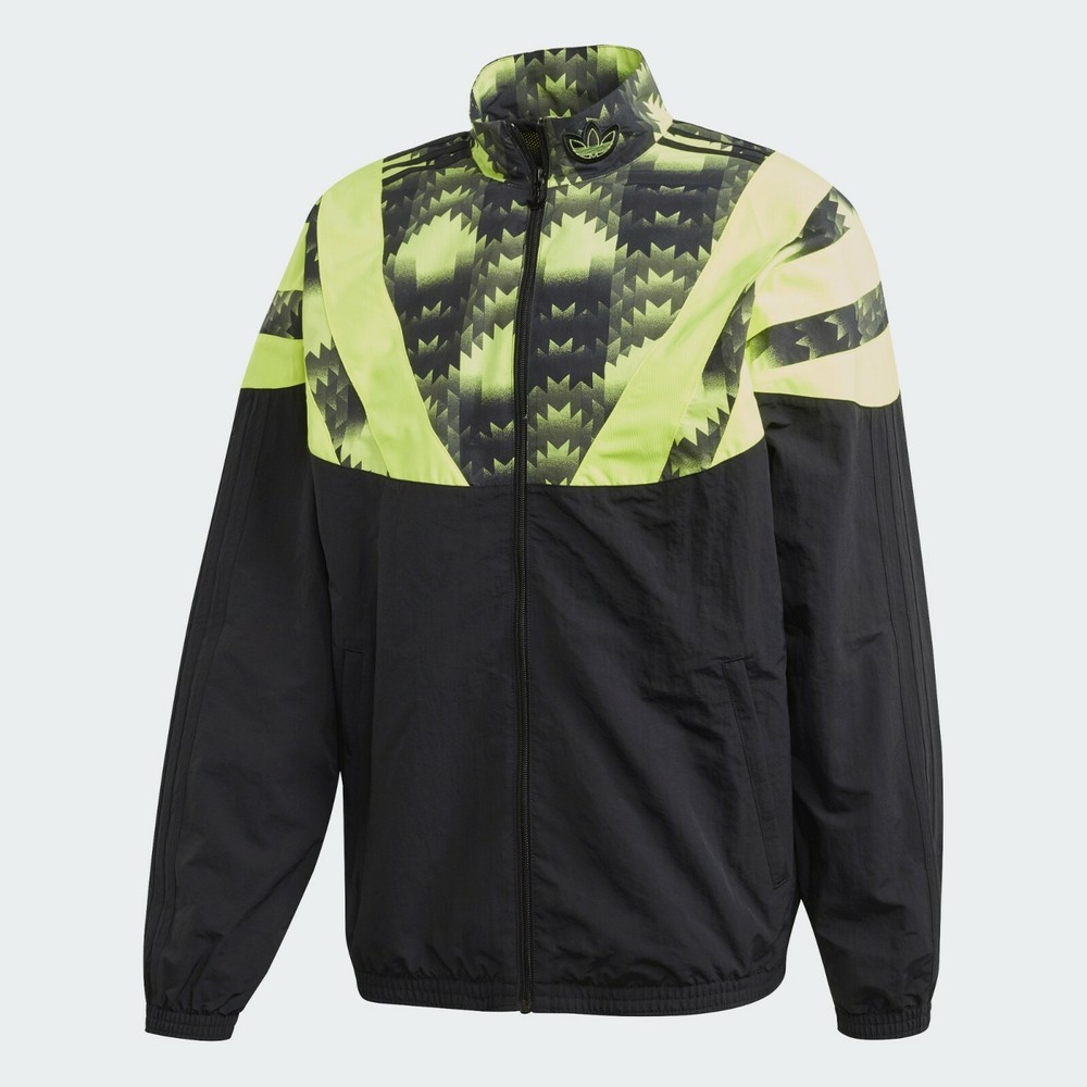 Authentic Mens adidas Originals Football Track Top Jacket FM3417 Black NWT - $90