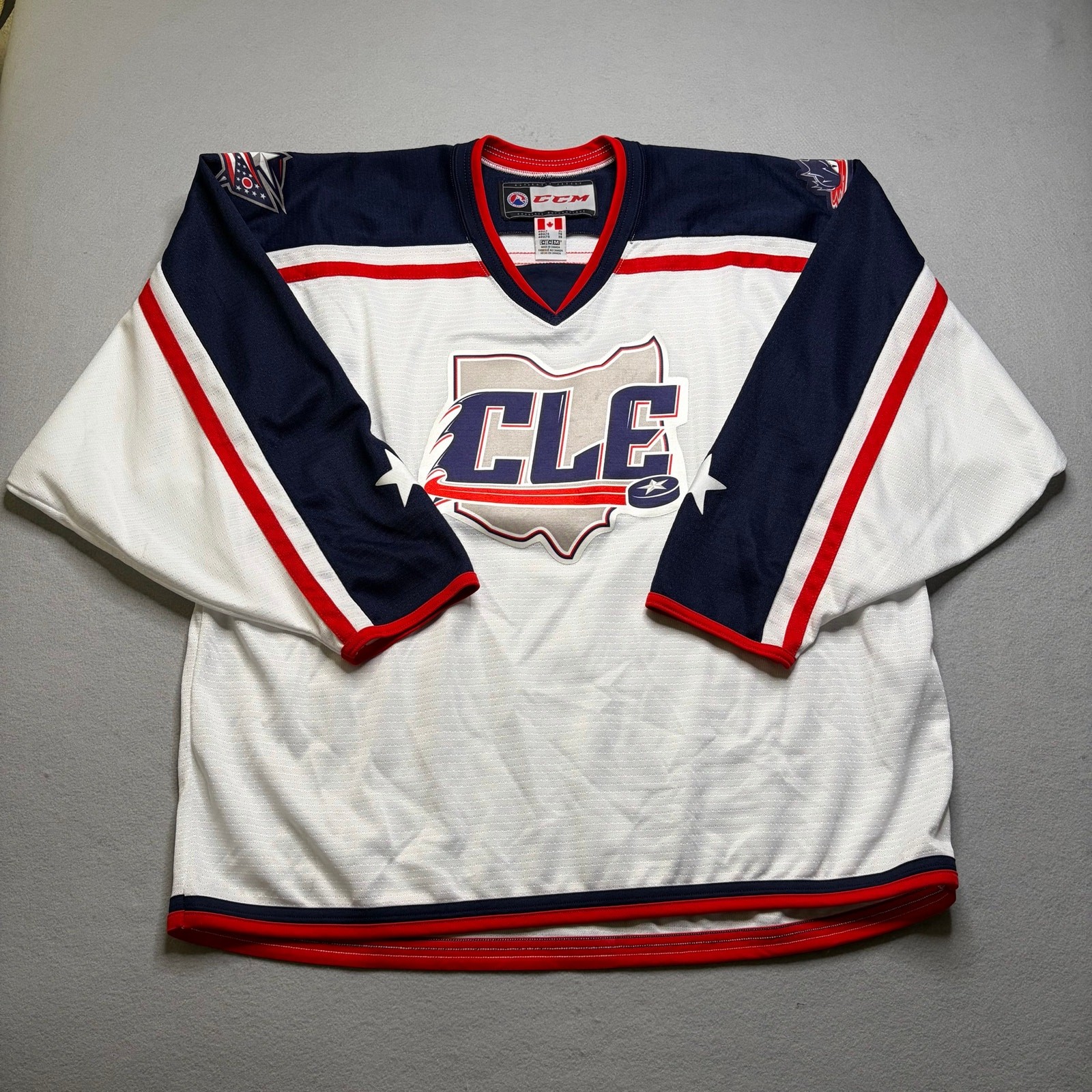 Cleveland Monsters Columbus Blue Jackets Alternate XL AHL Blank Hockey Jersey gallery