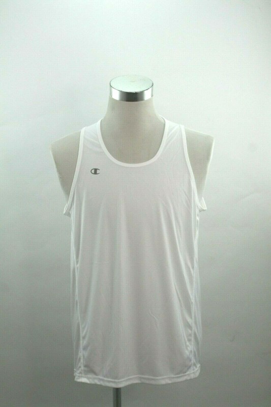 Champion Race Day Running Workout Singlet Mens Activewear White Tank Top ~2XL gallery