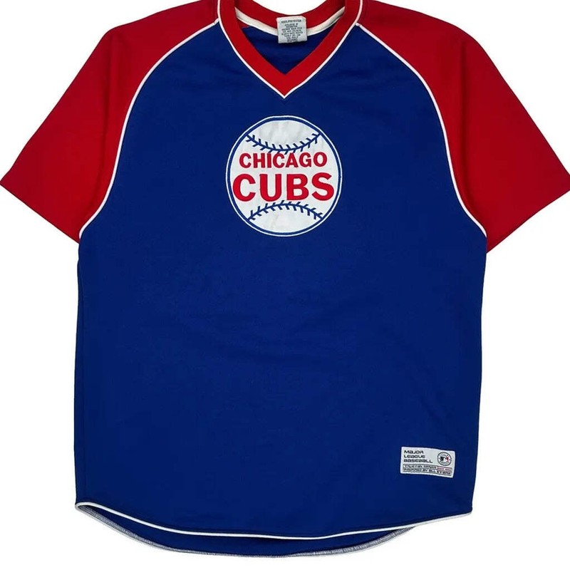 Chicago Cubs True Fan Jersey - Large Blue Polyester gallery