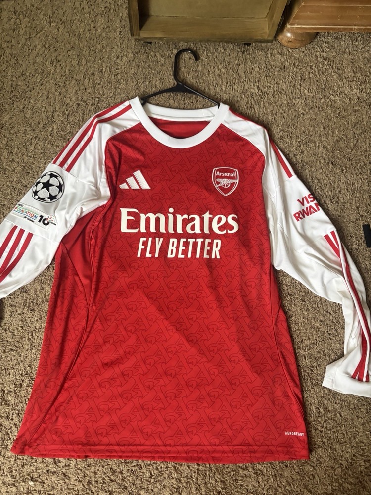 Adidas ARSENAL 25/26 Long Sleeve Home Gyokeres UCL Jersey Men Sz XL JI9536 RARE!