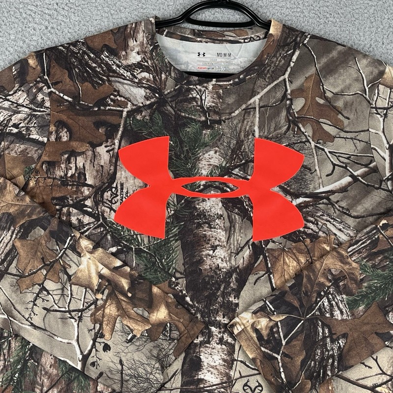 Under Armour Realtree Shirt Mens Medium Brown Camo Long Sleeve Hunting Outdoors gallery