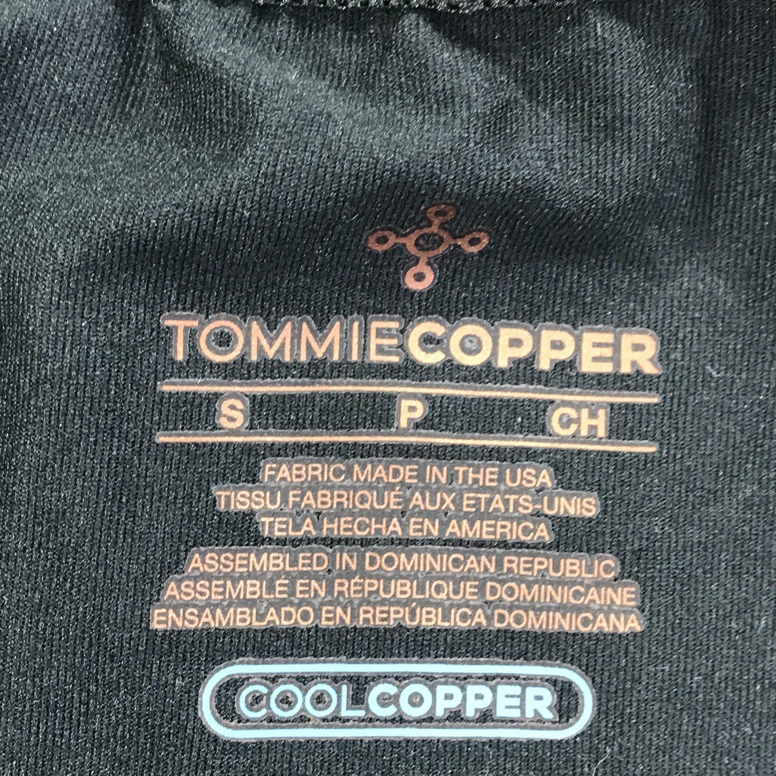 Tommie Copper Shirt Mens Small Black V Neck Compression Cool Copper Znergy gallery