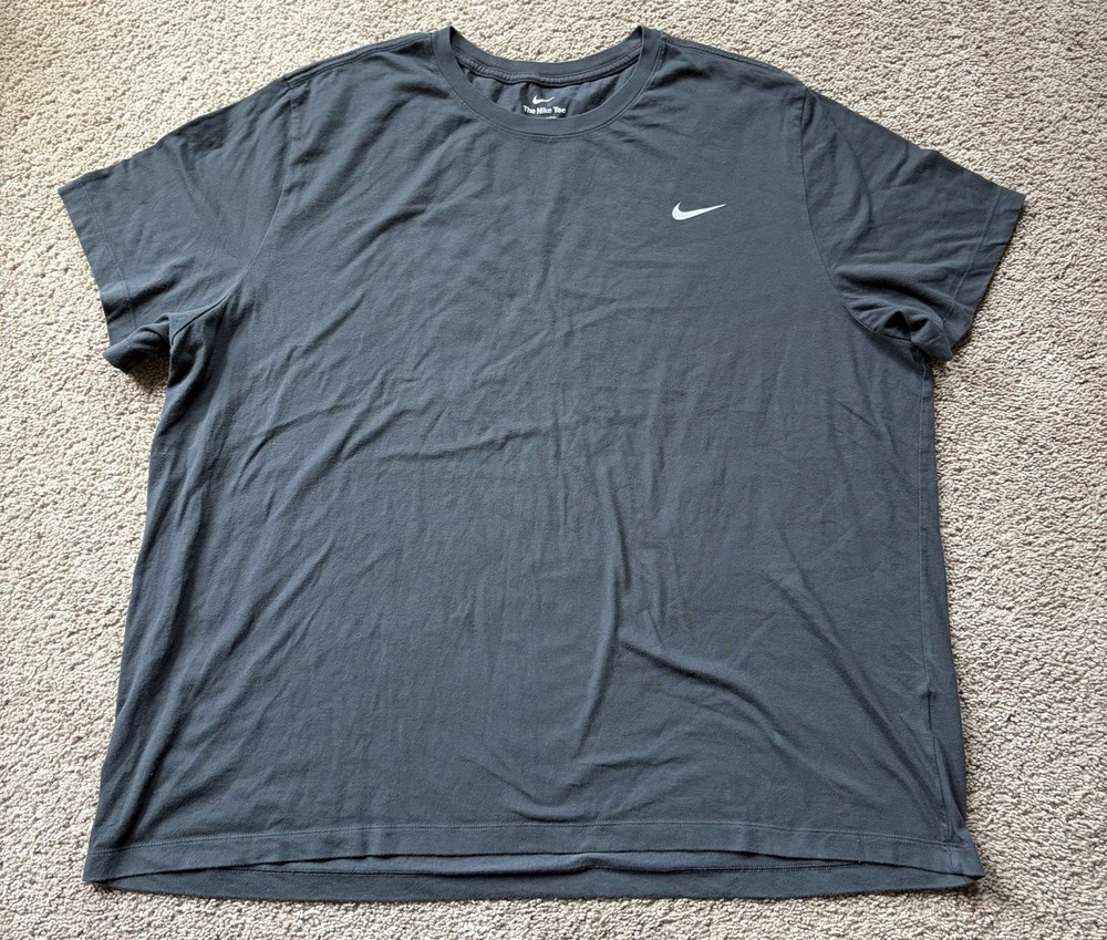 Nike Men's Dri-Fit Tee Shirt 4XL Dark Gray